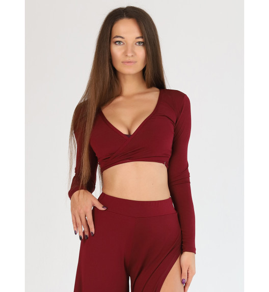 Болеро бордовое Priya I-Style