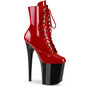 Ботильоны на платформе Pleaser красные FLAM1020/R/B