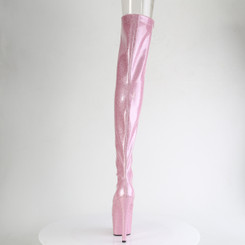 Ботфорты на платформе Pleaser розовые с блеском ADO3021GP/BPG/M