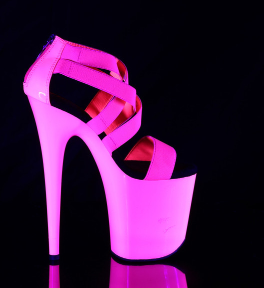 Стрипы Pleaser розовый неон FLAM869UV/NHPELSPT/M