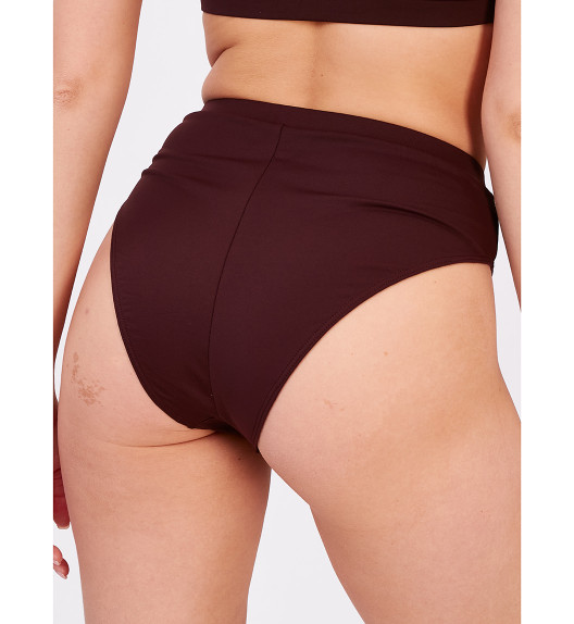 Шорты бордо High Cut