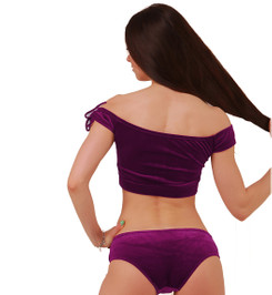 Топ фиолетовый бархатный Colette I-Style