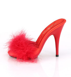 Тапочки на шпильке Pleaser красные POISE501F/RSA/M