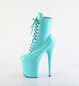 Ботильоны на платформе Pleaser бирюзовые FLAM1020/AQ/M