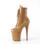 Ботильоны на платформе Pleaser бежевые FLAM1020/TF/M