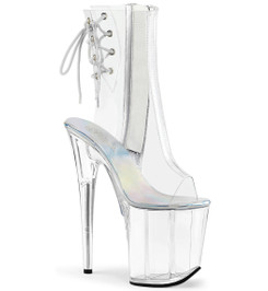 Ботильоны на платформе Pleaser прозрачные FLAM1018C/C/M