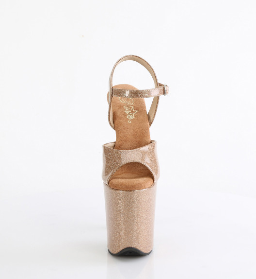 Стрипы Pleaser золотые с блеском FLAM809GP/GG/M