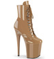 Ботильоны на платформе Pleaser бежевые FLAM1020/TF/M