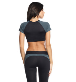 Кроп-топ черный с карбоном Atomic Star