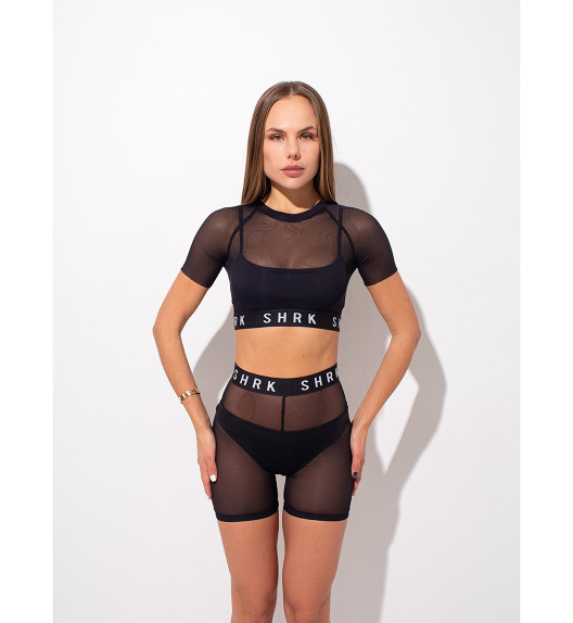 Велосипедки черные сетка SHRK Shark