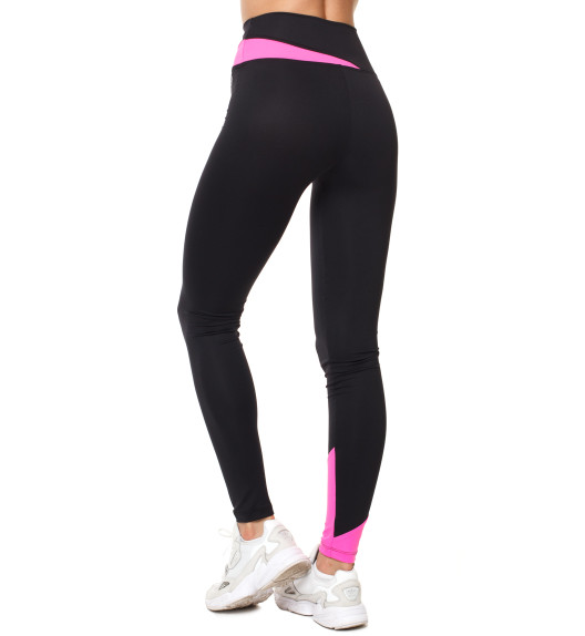 Лосины с высокой талией черные с розовым Vibe Crazy Fit