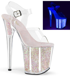 Стрипы Pleaser белые FLAM808UVG/C/NOPG