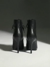 Туфли Хилсы Estrella Pro черная кожа ESP905BL