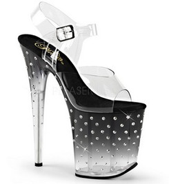 Туфли Pleaser со стразами STDUS808T/C/B-C