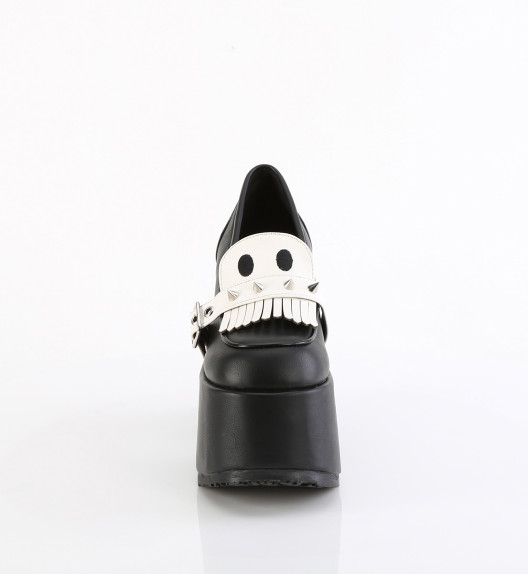 Туфли на платформе черные Demonia CAM58/BVL