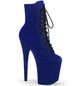 Ботильоны на платформе Pleaser синие замшевые FLAM1020FS/RYBLFS/M