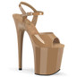 Босоножки на платформе Pleaser бежевые FLAM809/TF/M