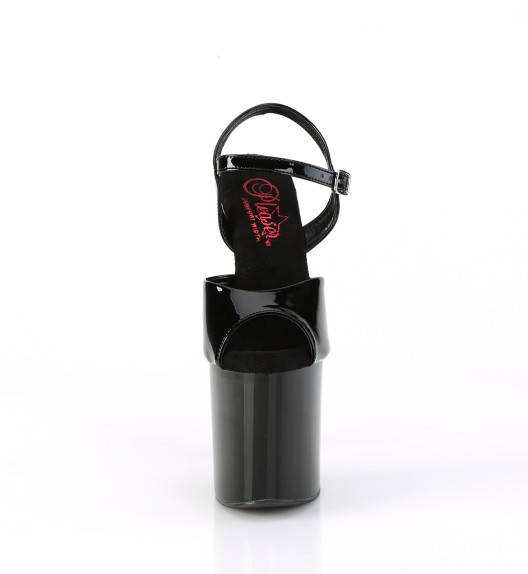 Босоножки на платформе Pleaser черные NAU809/B/M