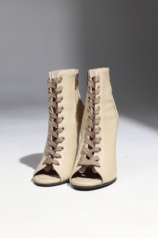 Туфли хилсы Estrella Lux крем ESL1102CR