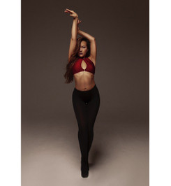 Топ бордовый Cherry Shark