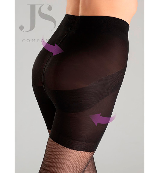 Колготки черные EFFECT UP RETE VISION Giulia