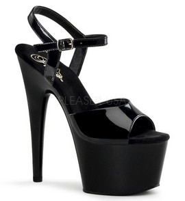 Босоножки Pleaser черные ADO709/B/M