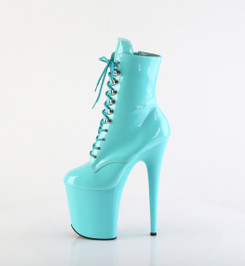 Ботильоны на платформе Pleaser бирюзовые FLAM1020/AQ/M