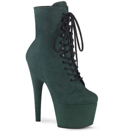 Ботильоны на платформе Pleaser изумрудные замшевые ADO1020FS/EMGNFS/M