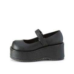 Туфли на платформе черные Demonia DOLL01/BVL