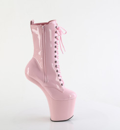 Ботильоны на платформе Pleaser розовые лаковые CRAZE1040/BP/M