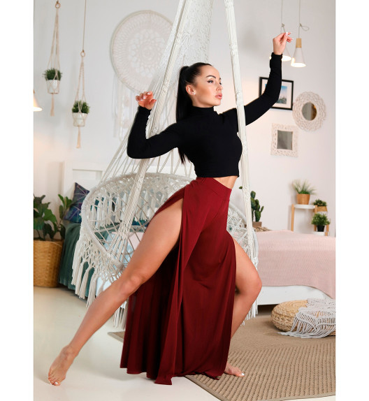 Брюки бордовые Maya I-Style