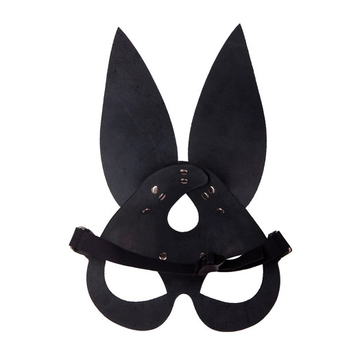 Маска черная кожаная Rabbit