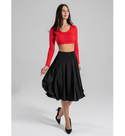 Шорты юбка черные Dolly Max I-Style