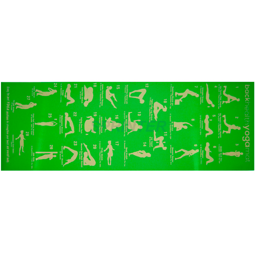 Коврик для йоги зеленый RW-6-З