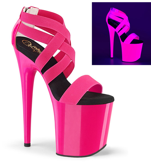 Стрипы Pleaser розовый неон FLAM869UV/NHPELSPT/M