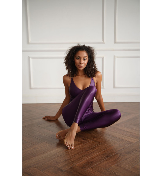 Комбинезон сливовый металлик Milana Shark