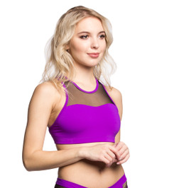 Топ фиолетовый Flow Mesh Star