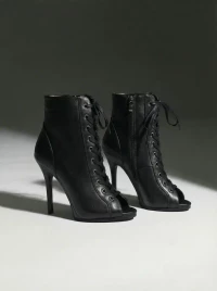 Туфли Хилсы Estrella Pro черная кожа ESP905BL