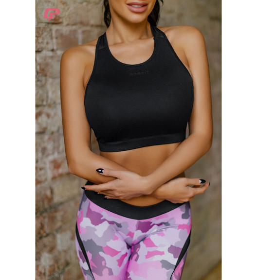 Топ черный двухслойный Force Profit