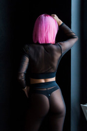 Лосины черная сетка Classic StripBoutique