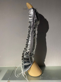 Краги с наколенниками серебро