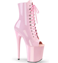 Ботильоны на платформе Pleaser розовые FLAM1021/BP/M