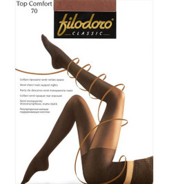 Колготки черные TOP COMFORT 70  Filodoro Classic