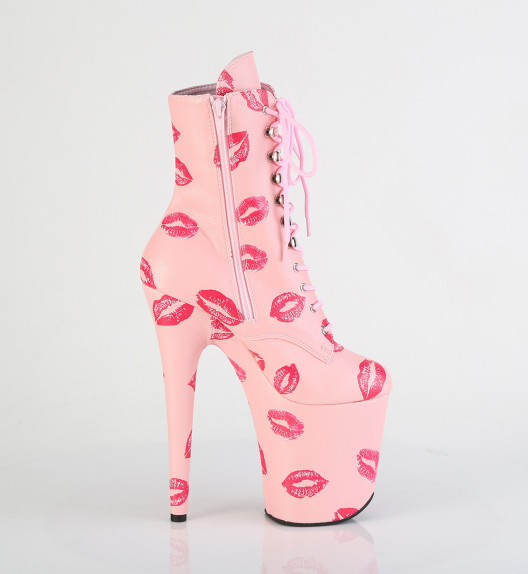 Ботильоны на платформе Pleaser розовые FLAM1020KISS/BPPU/M