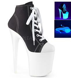 Кеды на платформе Pleaser черные FLAM800SK-02/BCA/NW