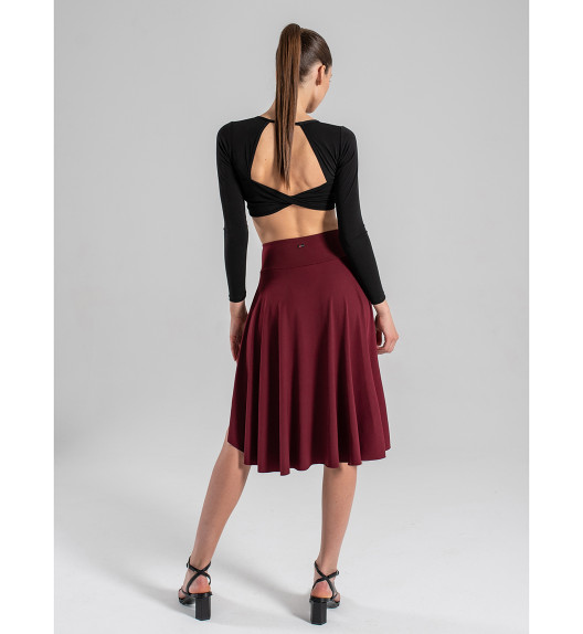 Шорты юбка бордовые Dolly Max I-Style