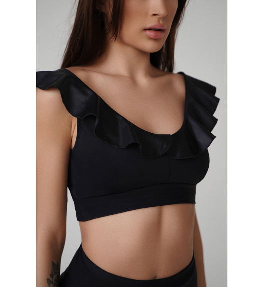 Топ черный mix Sun Shark