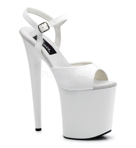 Стрипы Pleaser белые FLAM809/W/M