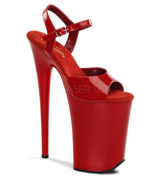 Босоножки Pleaser красные INF909/R/M