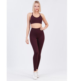 Леггинсы бордо Basic